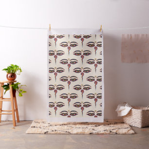 Symbool Ogen Boeddha + je achtergrond Stof