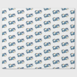 Symbool oneindigheid van blauwe Morpho vlinders Cadeaupapier