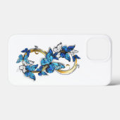Symbool oneindigheid van blauwe Morpho vlinders Case-Mate iPhone Case (Achterkant (horizontaal))