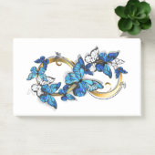 Symbool oneindigheid van blauwe Morpho vlinders Post-it® Notes (Kantoor)