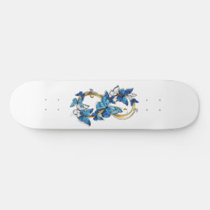 Symbool oneindigheid van Blauwe Morpho Vlinders Skateboard