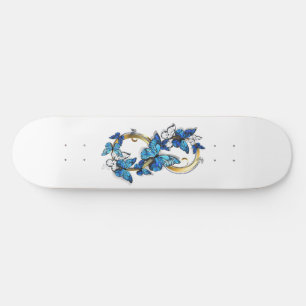 Symbool oneindigheid van Blauwe Morpho Vlinders Skateboard