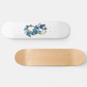Symbool oneindigheid van Blauwe Morpho Vlinders Skateboard (Horizontaal)