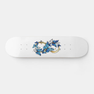 Symbool oneindigheid van Blauwe Morpho Vlinders Skateboard