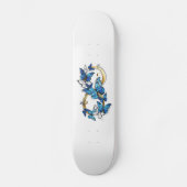 Symbool oneindigheid van Blauwe Morpho Vlinders Skateboard (Voorkant)