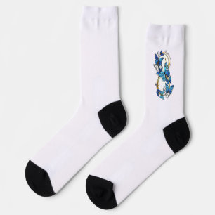 Symbool oneindigheid van blauwe Morpho vlinders Sokken