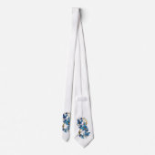 Symbool oneindigheid van Blauwe Morpho Vlinders Stropdas (Achterkant)