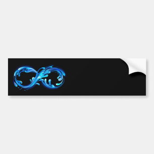 Symbool Oneindigheid van Koud Helder Water Bumpersticker