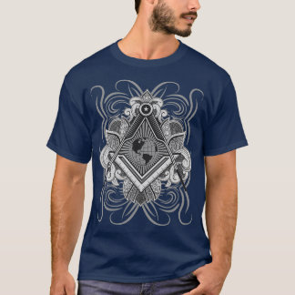Symbool op occulte dag geheim mystiek-Masonic T-shirt