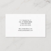 Symbool orthopedisch gewas visitekaartje (Achterkant)