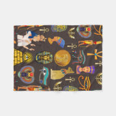 Symbool oude Egyptische Hieroglyphic-patroonlogo Fleece Deken (Voorkant (Horizontaal))