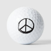 Symbool PEACE — Logo Hippie Symbol uit 1960 Golfballen (Voorkant)