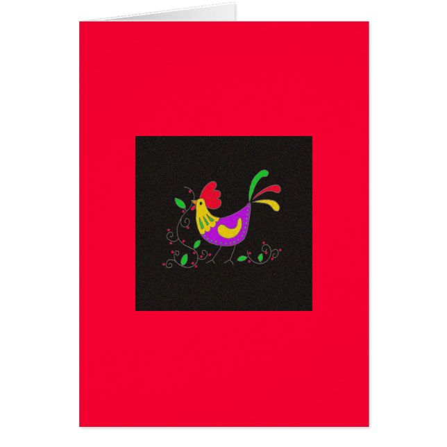 Symbool Pysanka: Rooster (Voorkant)