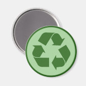 Symbool recyclen magneet (Voorkant / Achterkant)