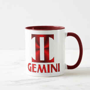 Symbool Red Gemini Horoscope Mok