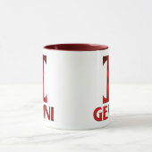 Symbool Red Gemini Horoscope Mok (Midden)