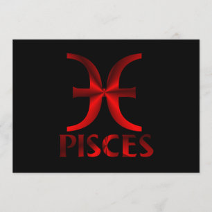 Symbool Red Pisces Horoscope Kaart
