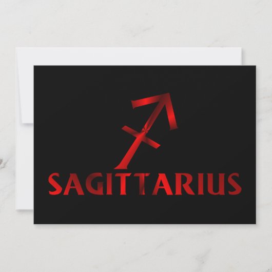 Symbool Red Sagittarius Horoscope Kaart (Voorkant)