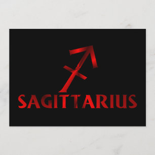 Symbool Red Sagittarius Horoscope Kaart