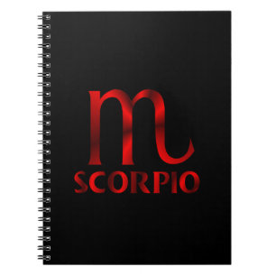 Symbool Red Scorpio Horoscope Notitieboek
