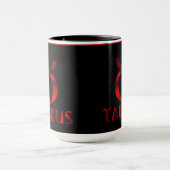 Symbool Red Taurus Horoscope Mok (Midden)