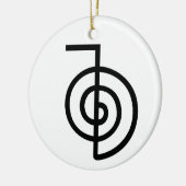 Symbool Reiki Power Keramisch Ornament (Links)
