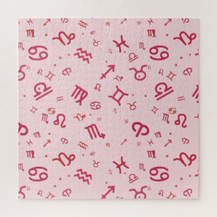 Symbool roze asstrologie dierentuin legpuzzel