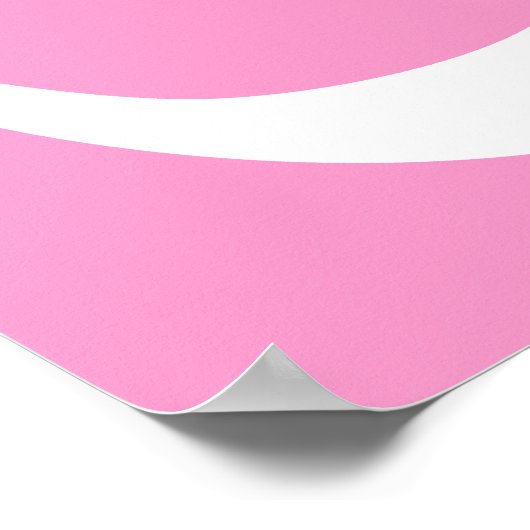 Symbool Roze en Witte Om Poster (Hoek)