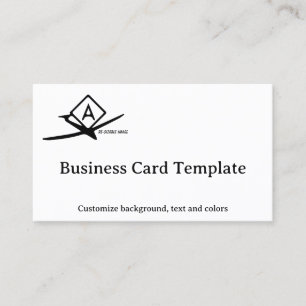 Symbool Sectional Chart Aerobatic Practice Area Visitekaartje