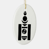 Symbool Soyombo Mongolian Keramisch Ornament (Rechts)