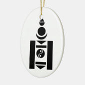 Symbool Soyombo Mongolian Keramisch Ornament (Links)