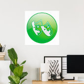 Symbool theatermasker poster