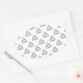 Symbool Triquetra Vesica Ovale Sticker (Envelop)