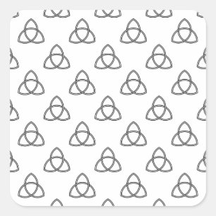 Symbool Triquetra Vesica Vierkante Sticker