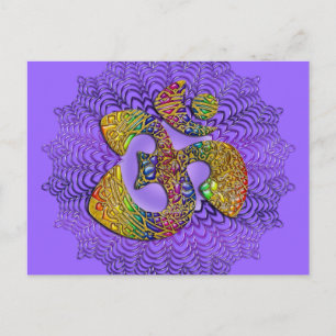 Symbool Universal OM/AUM — Ornament Briefkaart