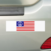Symbool US Stars & Stripes American Flag Bumpersticker (Op auto)