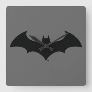 Symbool   van Batman het Eenvoudige Logo van het Vierkante Klok
