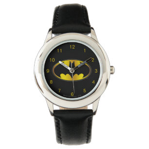 Symbool van Batman het Ovale Logo van de Horloge