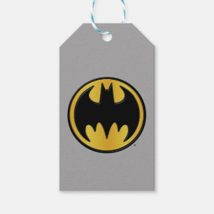 Symbool   van Batman Klassiek Rond Logo Cadeaulabel