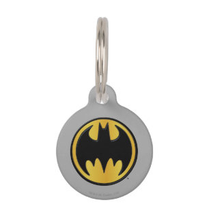 Symbool   van Batman Klassiek Rond Logo Huisdierpenning