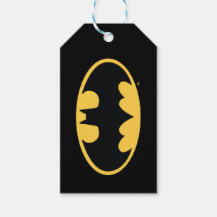 Symbool   van Batman Ovaal Logo Cadeaulabel
