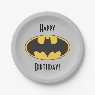 Symbool   van Batman Ovaal Logo Papieren Bordje