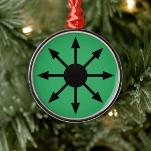 Symbool van Chaos Metalen Ornament
