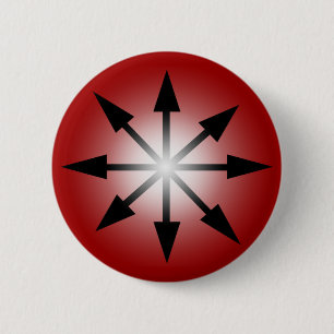 Symbool van Chaos Ronde Button 5,7 Cm