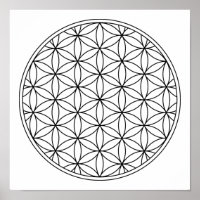 symbool van de bloem van het leven heilige geometr