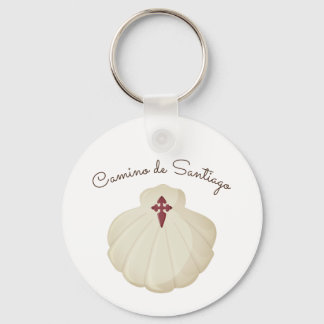 Symbool van de Camino de Santiago Sleutelhanger