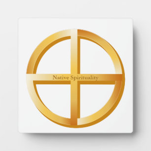 Symbool van de inheemse spiritualiteit fotoplaat