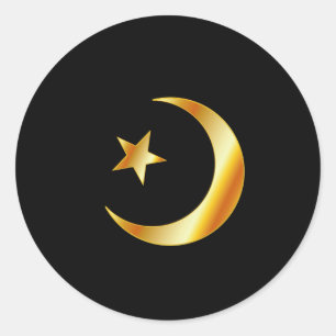 Symbool van de islam-religie ronde sticker