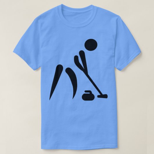 Symbool van de krullspeler t-shirt (Design voorkant)
