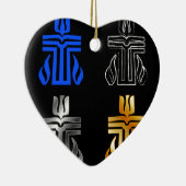 Symbool van de Presbyteriaanse religie Keramisch Ornament (Rechts)